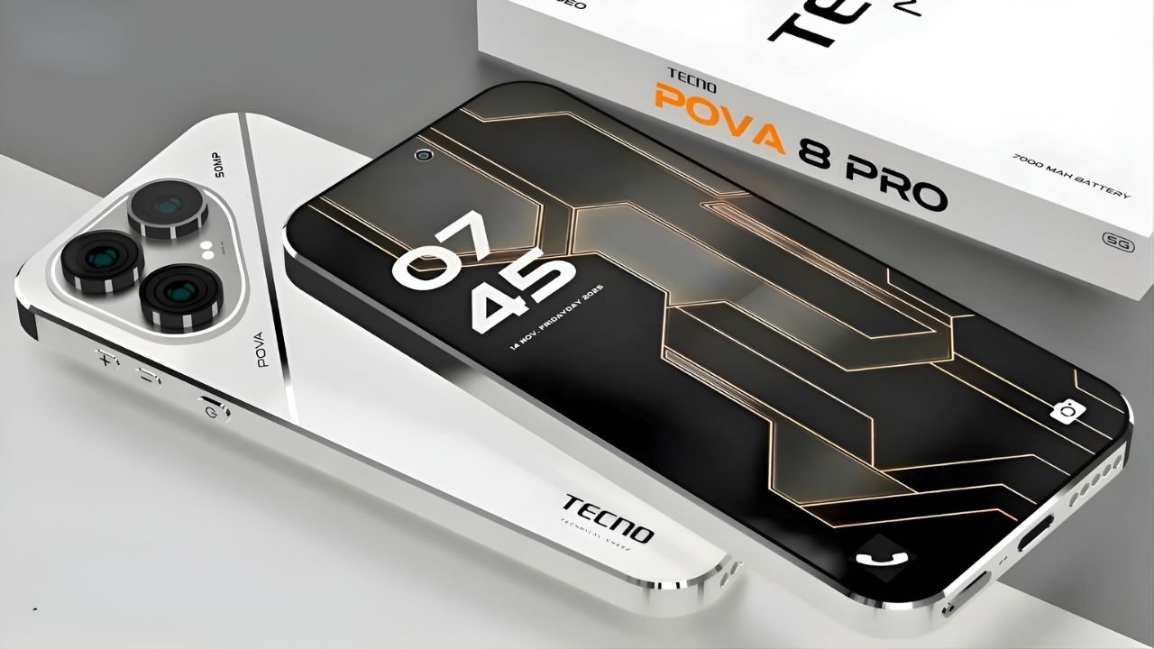 Tecno POVA 8 Pro 5G: Dimensity 7400 Ultra y batería de 7000mAh