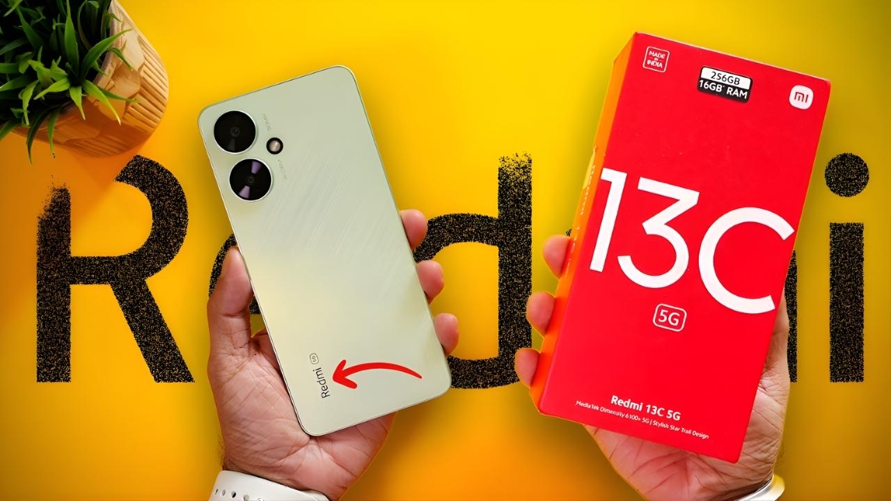 Redmi 13C 5G con cámara 50MP y 128GB de almacenamiento interno destacado